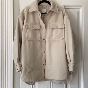 H&M Ivory Shacket, Women’s M